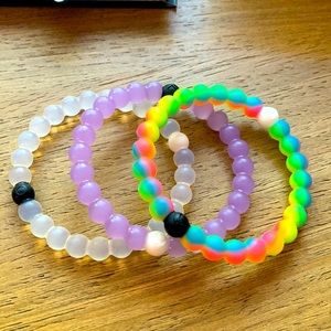 Lokai bracelets, set of 3